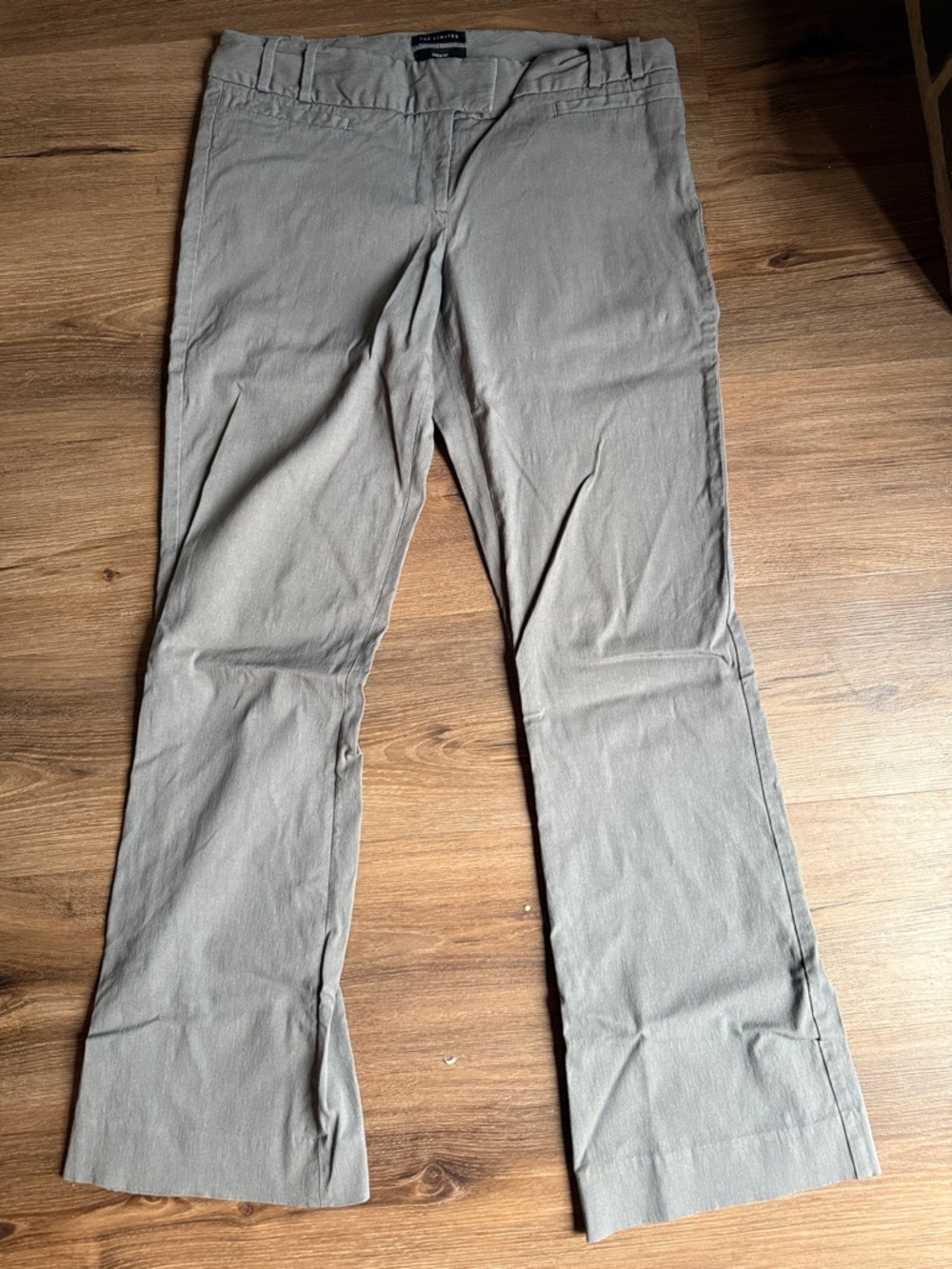 The Limited Women's Light Gray Straight-Leg Trousers